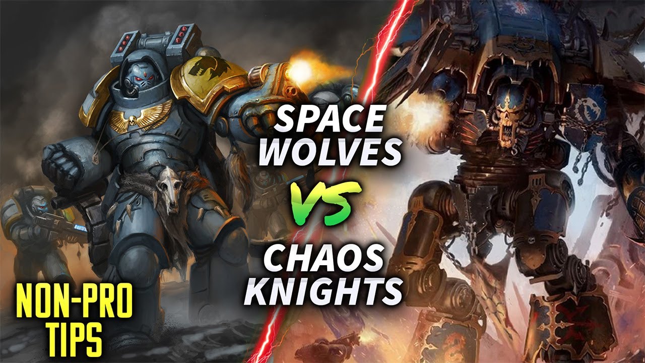 Разбор битвы Рыцарей Хаоса против Космических Волков #warhammer40k #battlereport