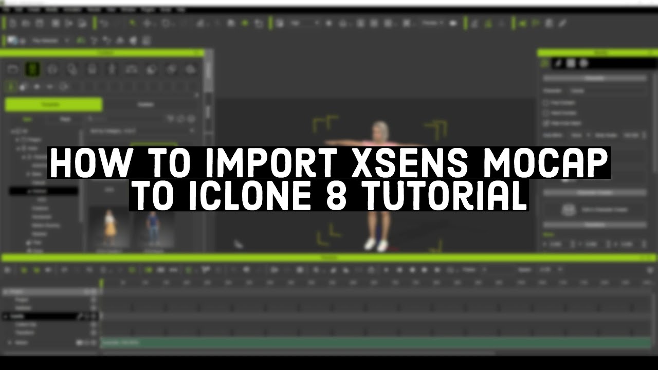 how to import xsens to iclone 8