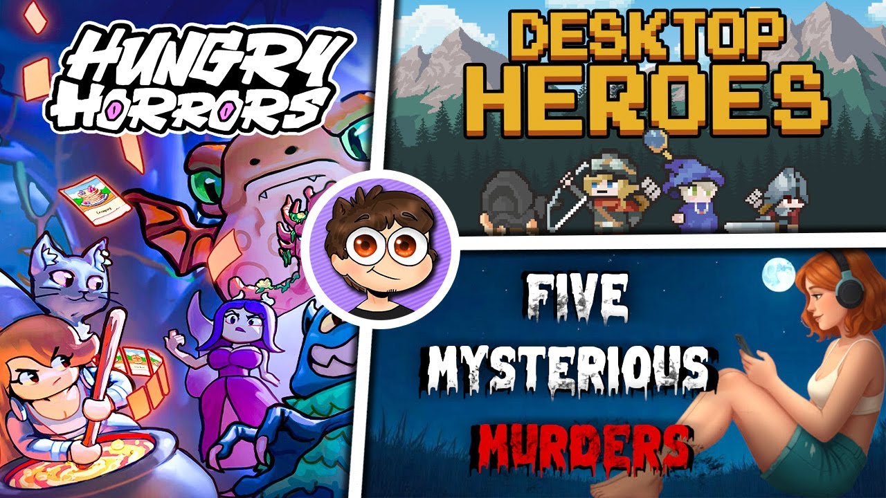 ИНДИ-СМОТР #64 👾 Hungry Horrors // Desktop Heroes // Five Mysterious Murders - Part 2