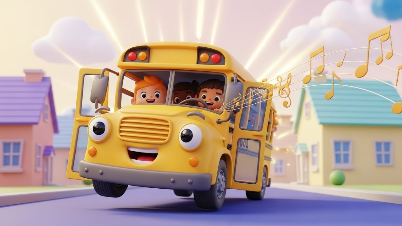 Школьный автобус поет утреннюю песню 🚌🎶 | Мультфильм для детей и весёлые приключения