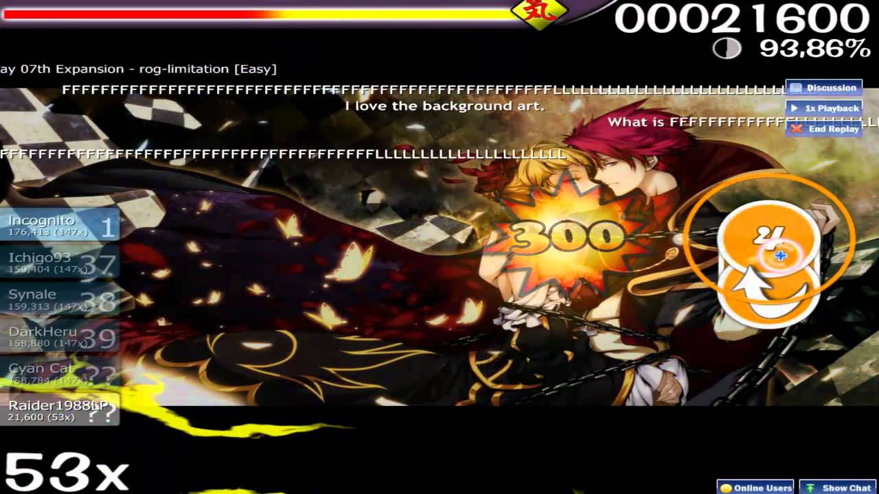 osu! Umineko no Naku Koro ni 7th Expansion   rog limitation