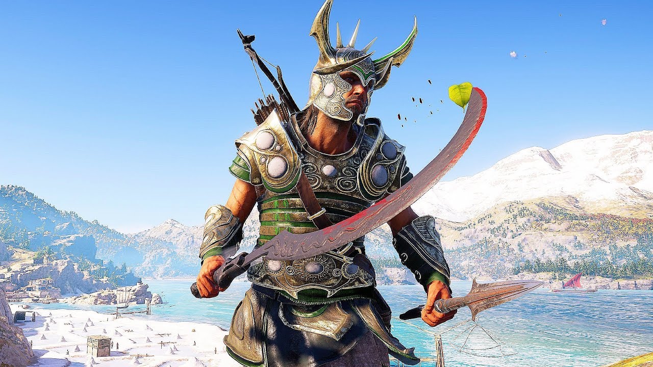 Assassin's Creed Odyssey Flawless Combat, High Action Kills & Naval Battle Gameplay