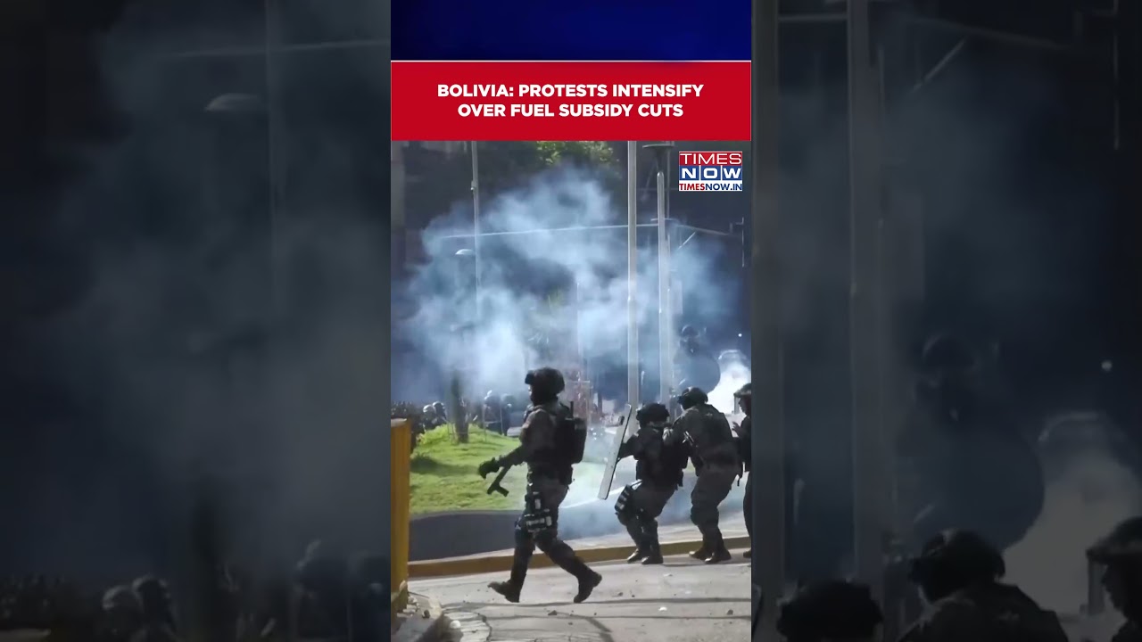 Bolivia: Protests Intensify Over Fuel Subsidy Cut, Demonstrators Clash With Police | Watch #shorts