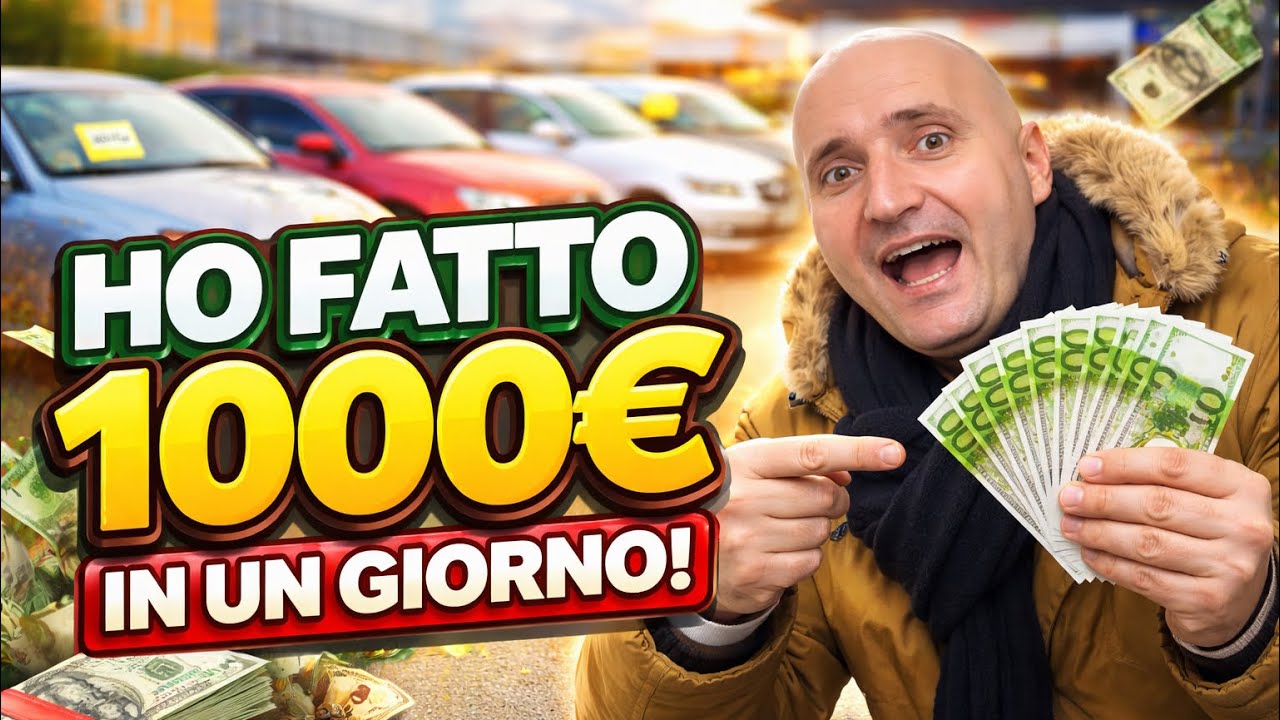 Riesco a Guadagnare 1000€ in un Giorno Vendendo Auto?