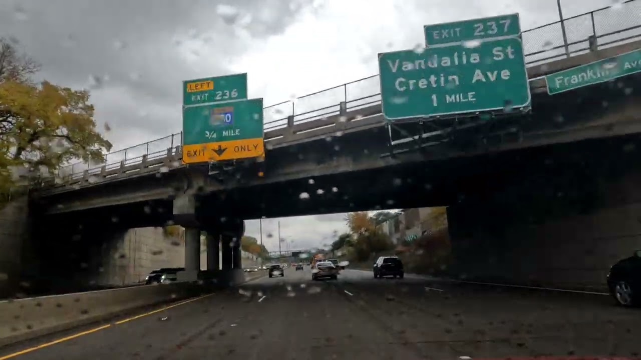 I-94 / Minneapolis - St Paul downtown, Minnesota 🇺🇲Driving 
