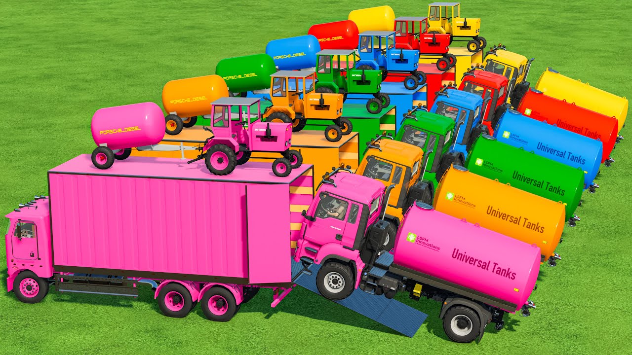 Transporting With Colors | Water Filling With Truck & Tractor In Fs22 | Farming Simulator 22 