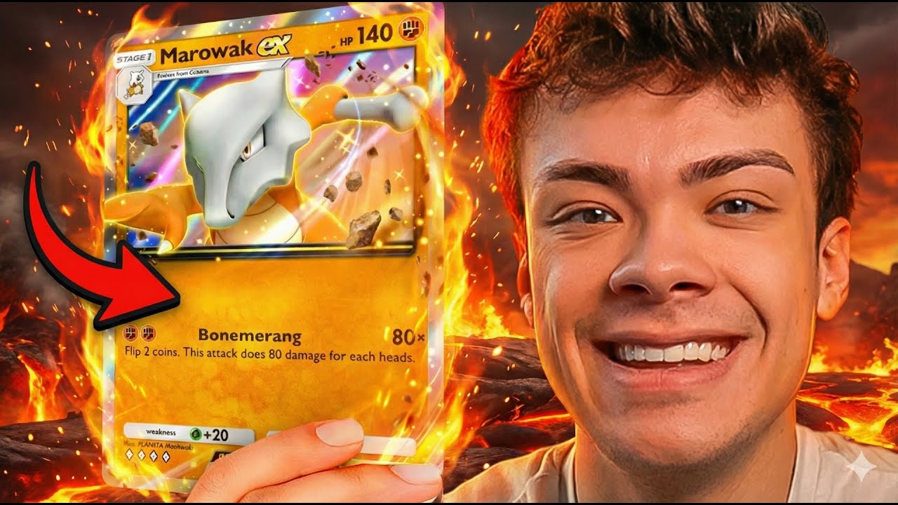 Marowak EX is SLAMS Mega's in Pokemon TCG Pocket!