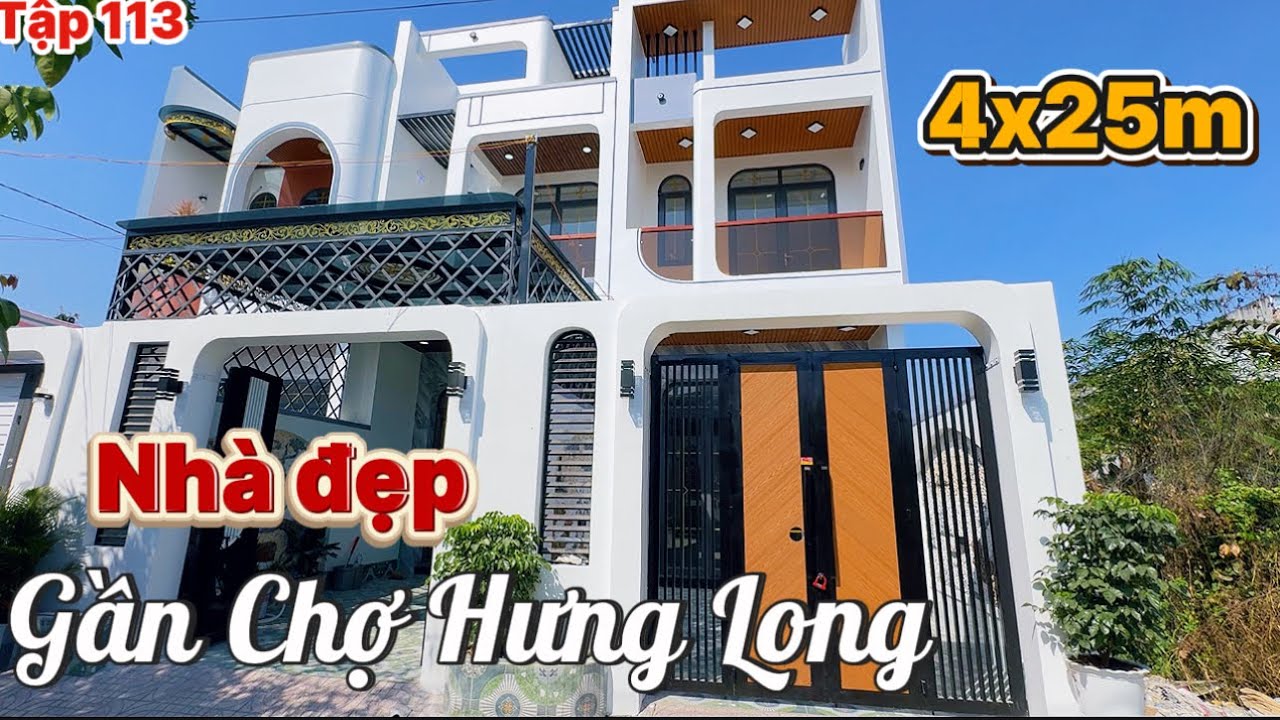 Nhà Đẹp - Xây Dựng Tâm Huyết - Gần Chợ Hưng Long | Nhà Long An