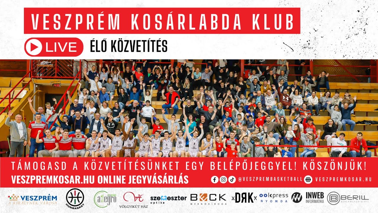 VESZPRÉM KOSÁRLABDA KLUB - TF-BP - osztályozó, 2. mérkőzés, Élő közvetítés