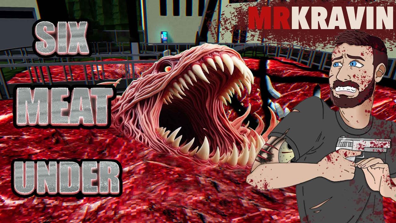 SIX MEAT UNDER - Meaty Horrors From An Alternate Universe, Horror Shooter Full Game Playthrough