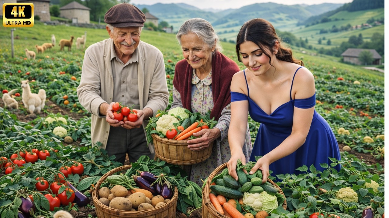 Countryside Garden Life – Fresh Vegetable Growing and Harvesting