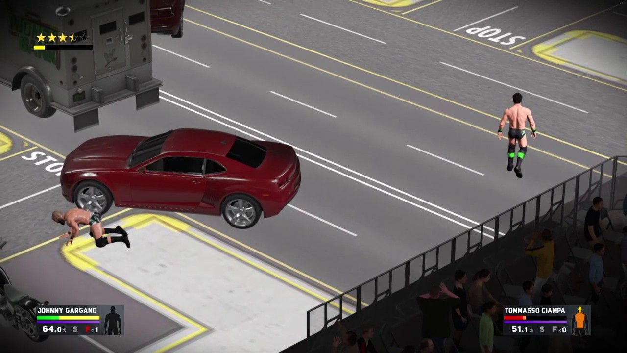 BEST CUSTOM PARKING LOT EVER WWE 2K17