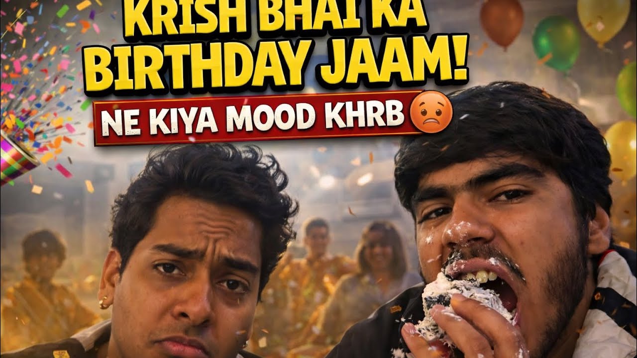 Krish bhai ka birthday traffic nee kiya mood khrb 😭 #trending #birthday #mall #car 