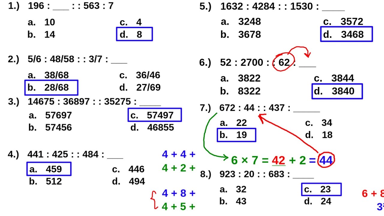 Paano sagutan ang NUMBER ANALOGY | Exam Reviewer