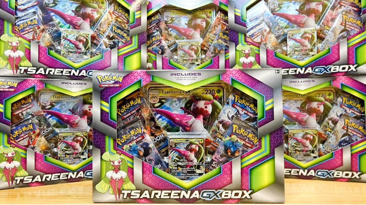 Opening 20x Pokemon Tsareena GX Collection Boxes