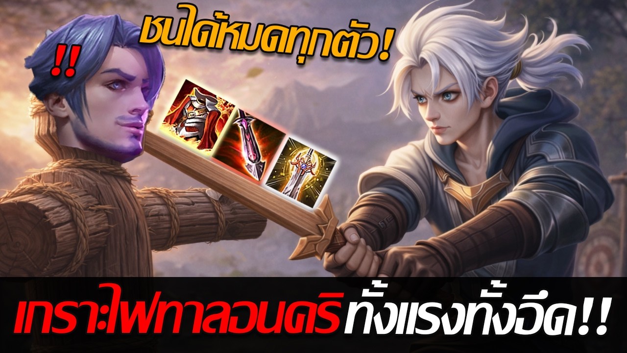 RoV: Allain เซ็ตไอเทมเกราะไฟทาลอนคริ ดาเมจแรงทุกแบบ รับจบในเซ็ตเดียวว!!