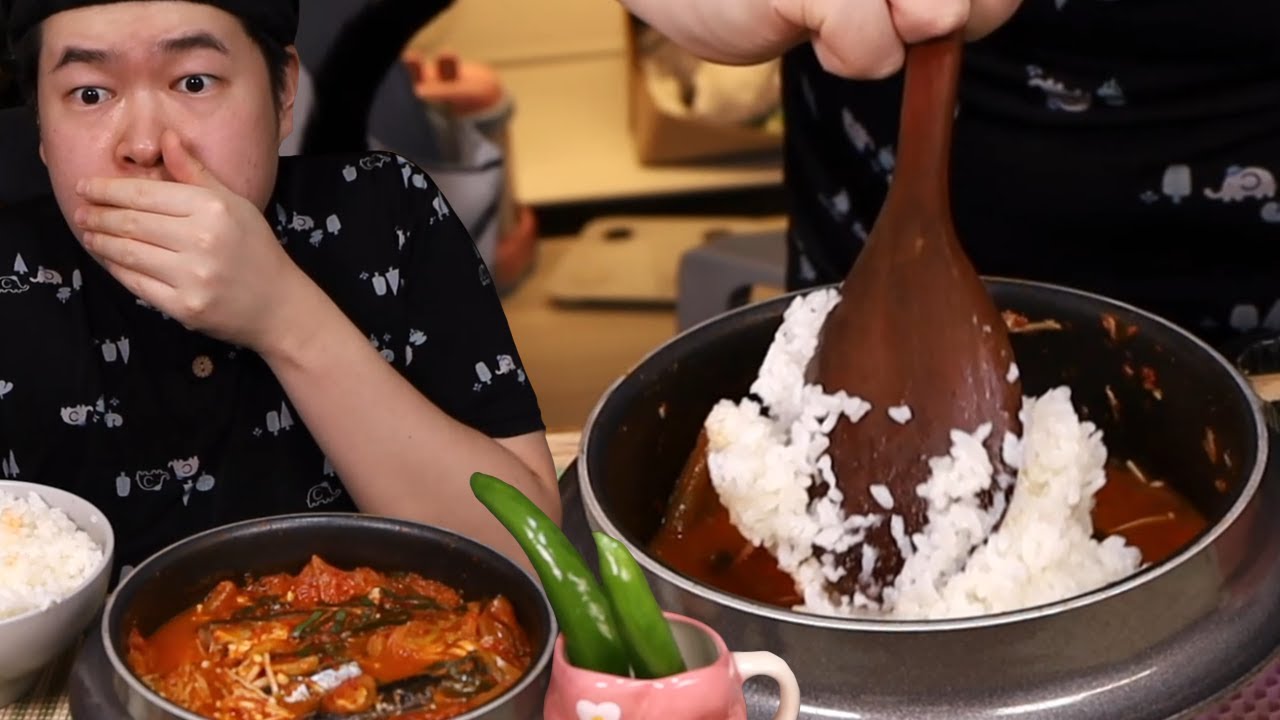 밥 한 공기 밖에 못 먹는 남자의 당꽁김 먹방입니다!!