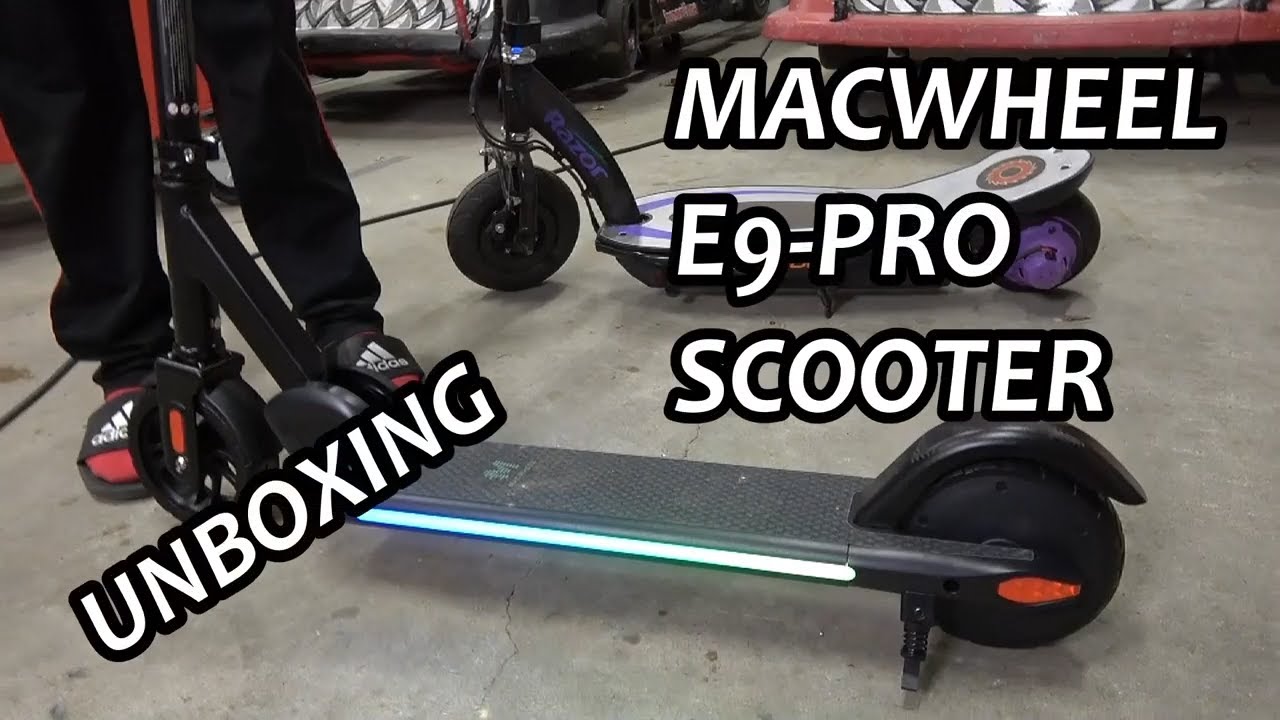 Распаковка электросамоката Macwheel E9 pro &mdash; #imacwheel.com