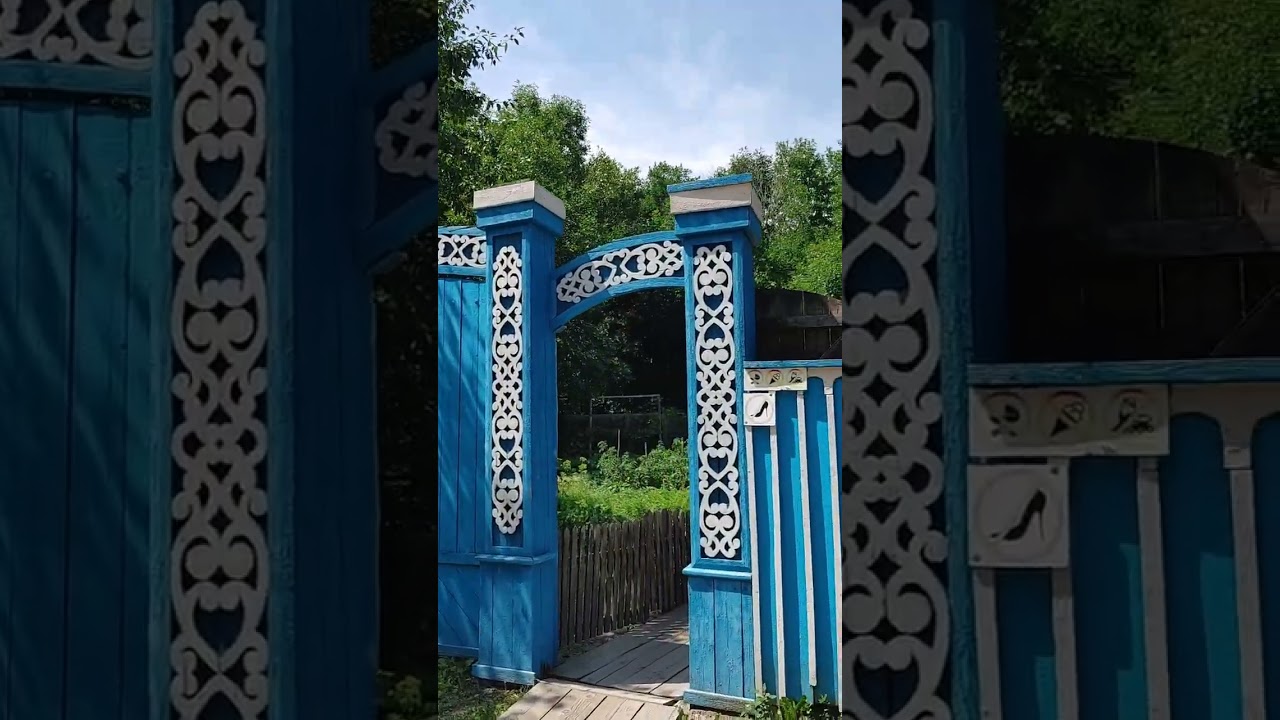 Старинные дома разных народов Экодеревня Усть - Каменогорск Казахстан  видео 1
