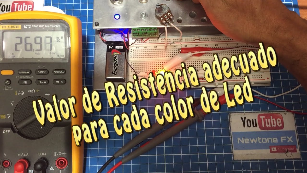 Como saber el valor de resistencia para un led en un Pedal de Guitarra