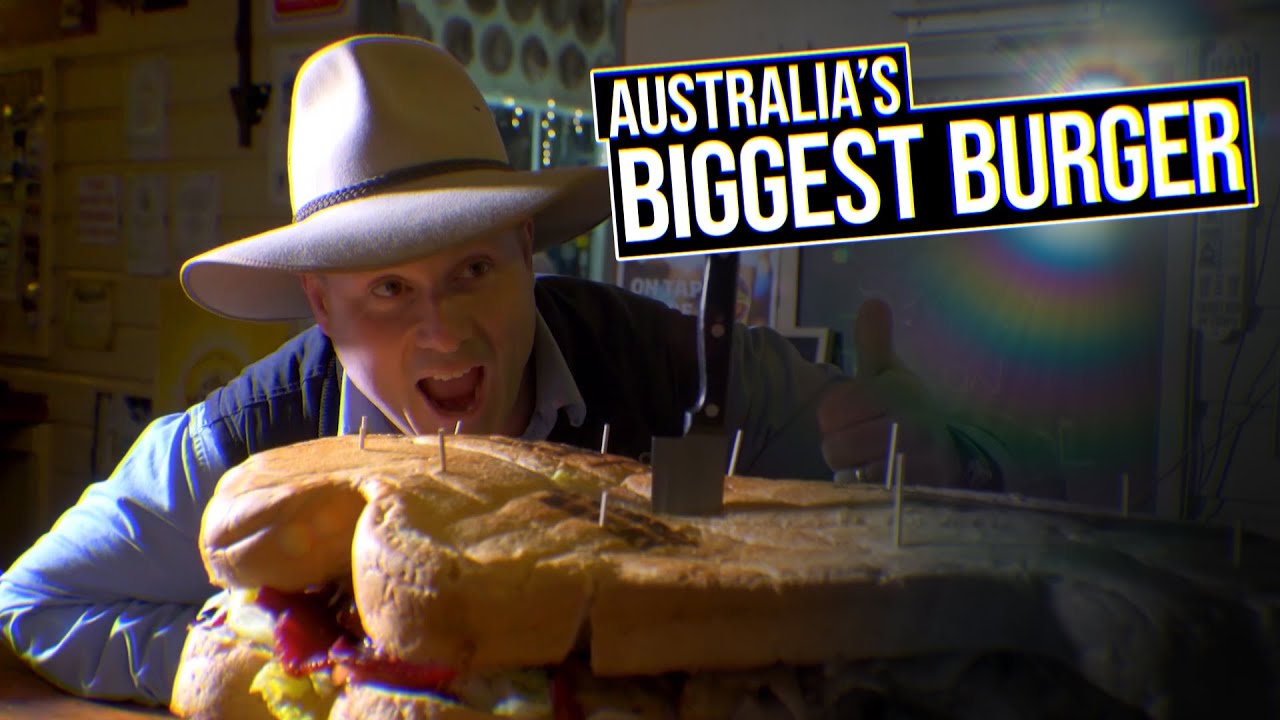 The BIGGEST BURGER in Australia!
