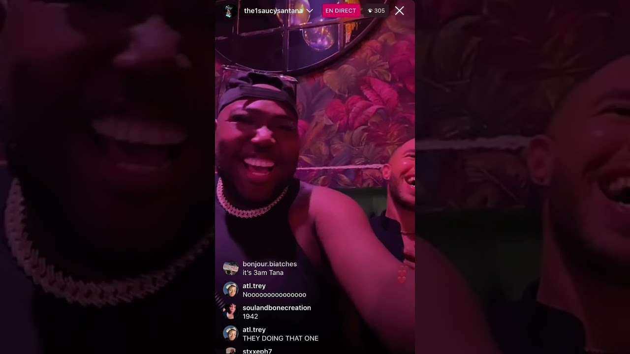Saucy Santana’s IG live from May 14, 2023