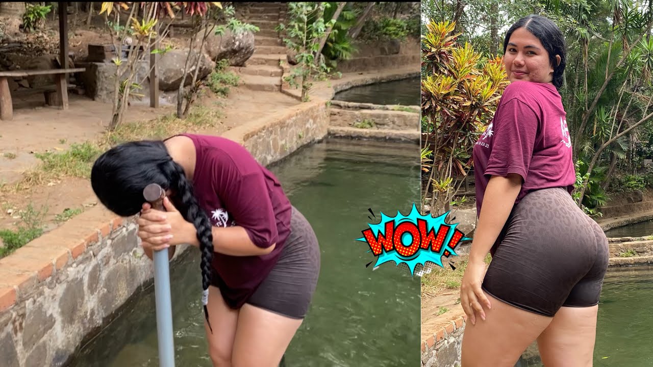 JASMIN TIENE FRÍO DE BAÑARSE, EL AGUA ESTÁ MUY FRÍA 