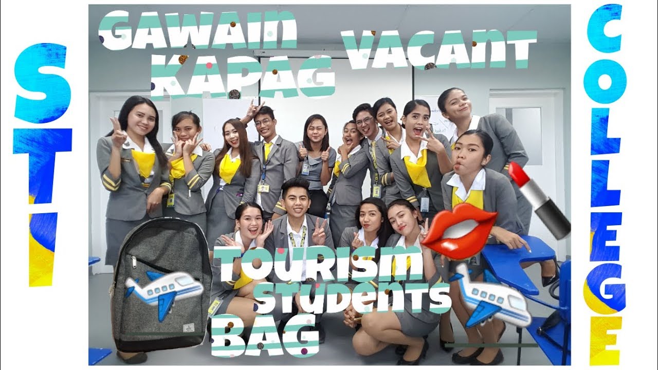 What's Inside a Tourism Students Bag | Gawain Kapag Vacant | Kilay Goals | STI College | Vlog 03