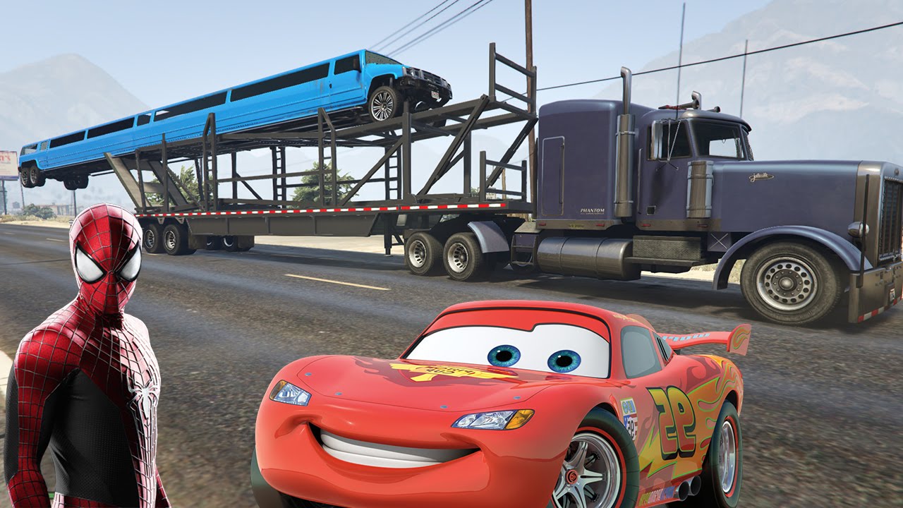 Örümcek Adam Şimşek McQueen Limuzin Ucurmaca