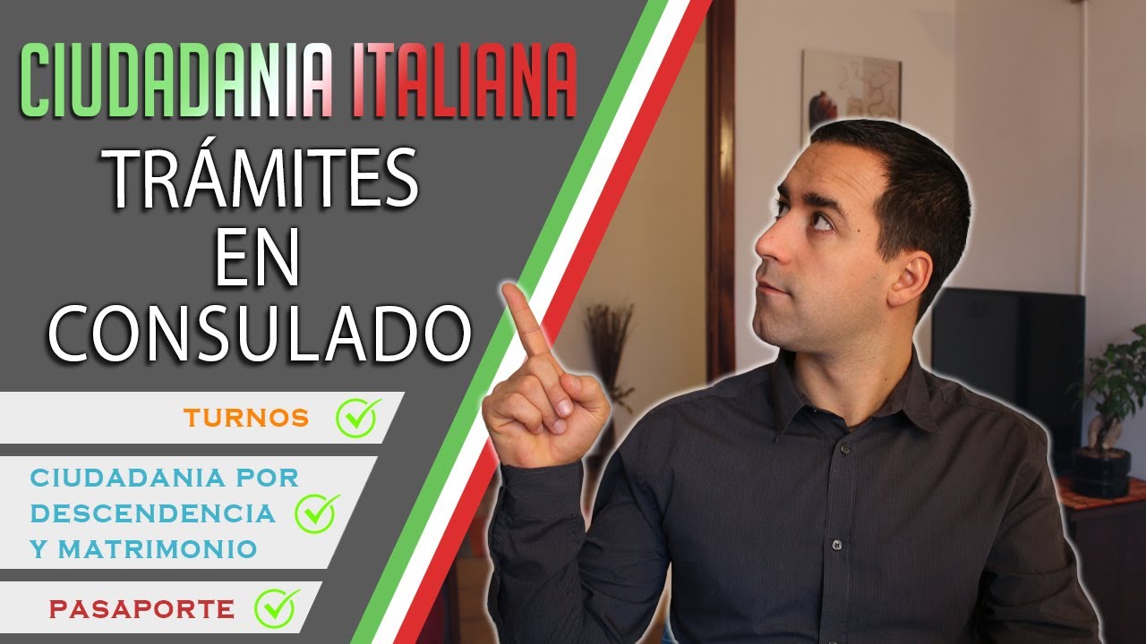 CIUDADANIA ITALIANA EN CONSULADO 🇮🇹 - Paso a Paso [por descendencia, por matrimonio y pasaporte]✅