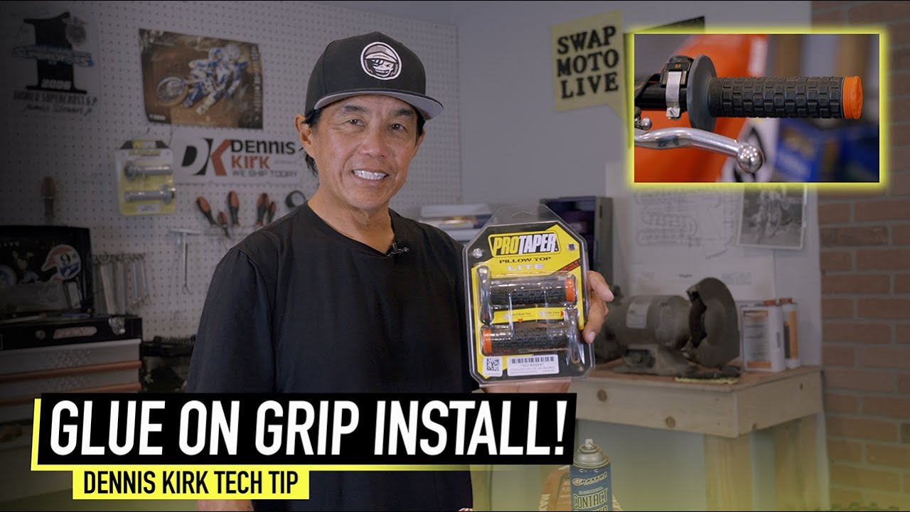 Secrets to Properly Glue On Motorcycle Grips! | Dennis Kirk Tech Tip