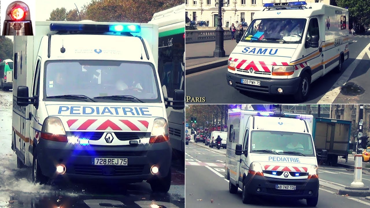 SAMU de Paris Ambulance - Compilation // Paris Ambulances Responding