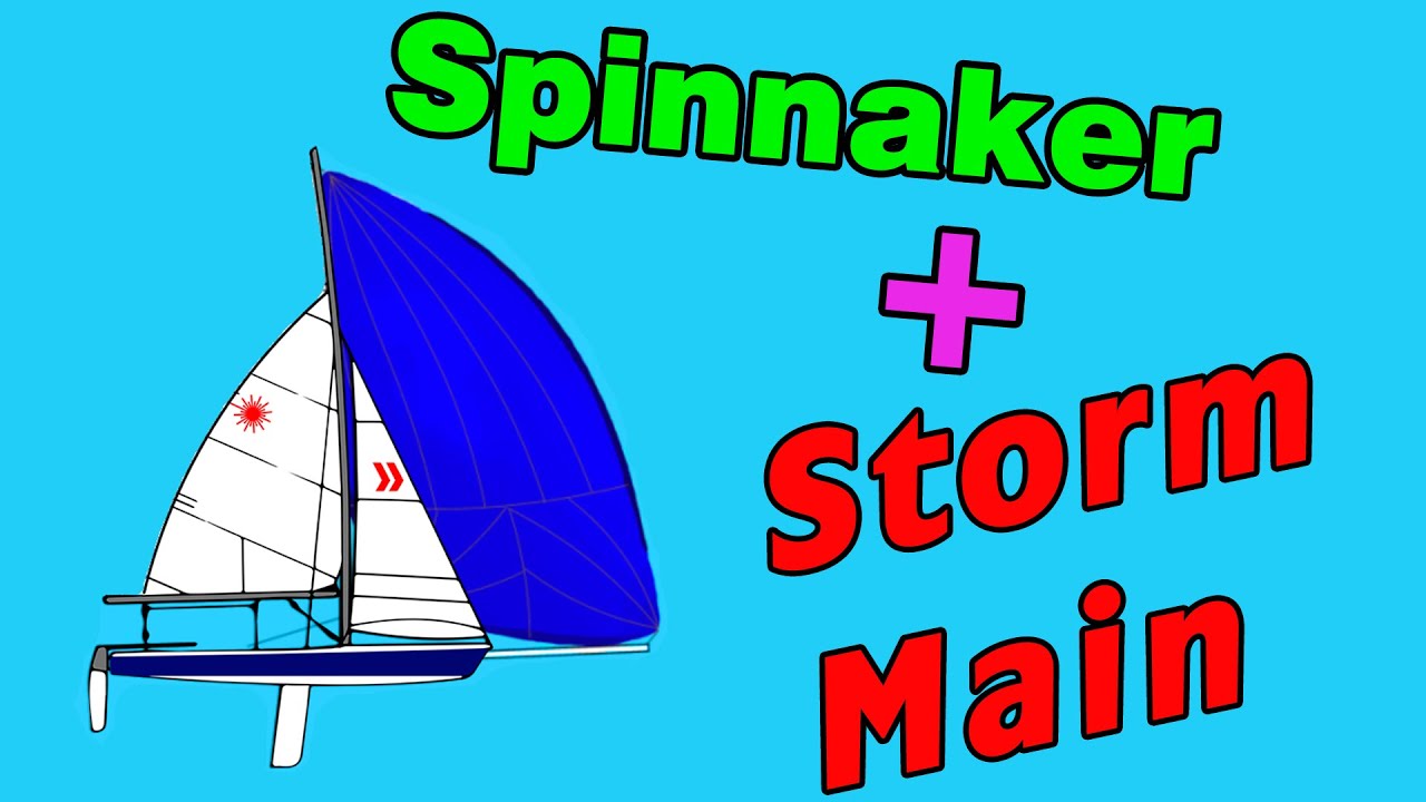The spinnaker was up for a second!  Part 3