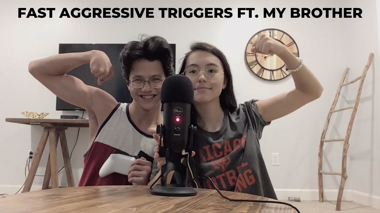ASMR | Brother Tries Fast ASMR | random tingly intense mic triggers, tapping, hand sounds