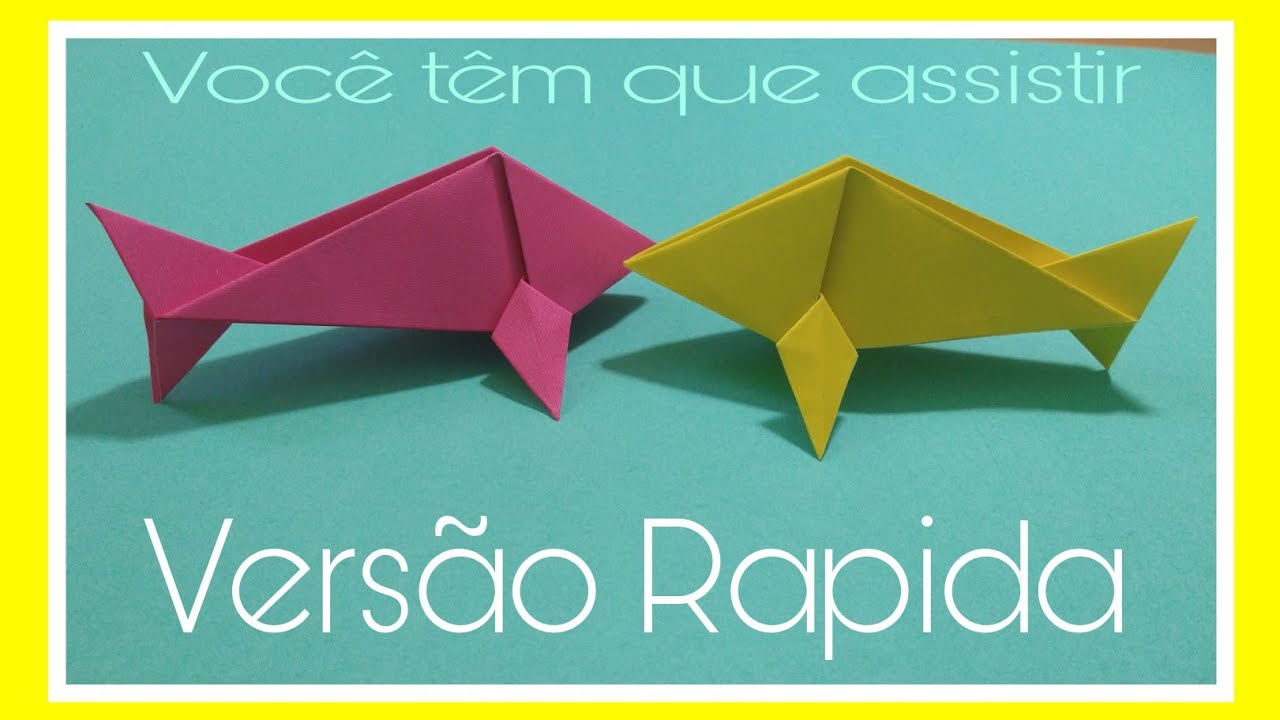 Como fazer um Origami Peixe Raro - Versão Rápida