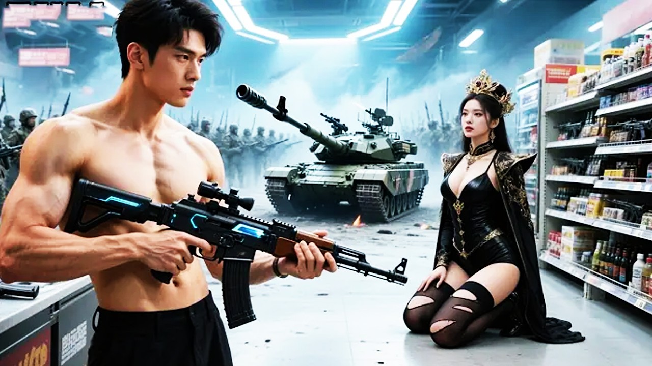 युवक दुकान का मालिक बनता है, AK47 आता है, शत्रु सेना दबाव डालती है, वह टैंक बुलाता है!