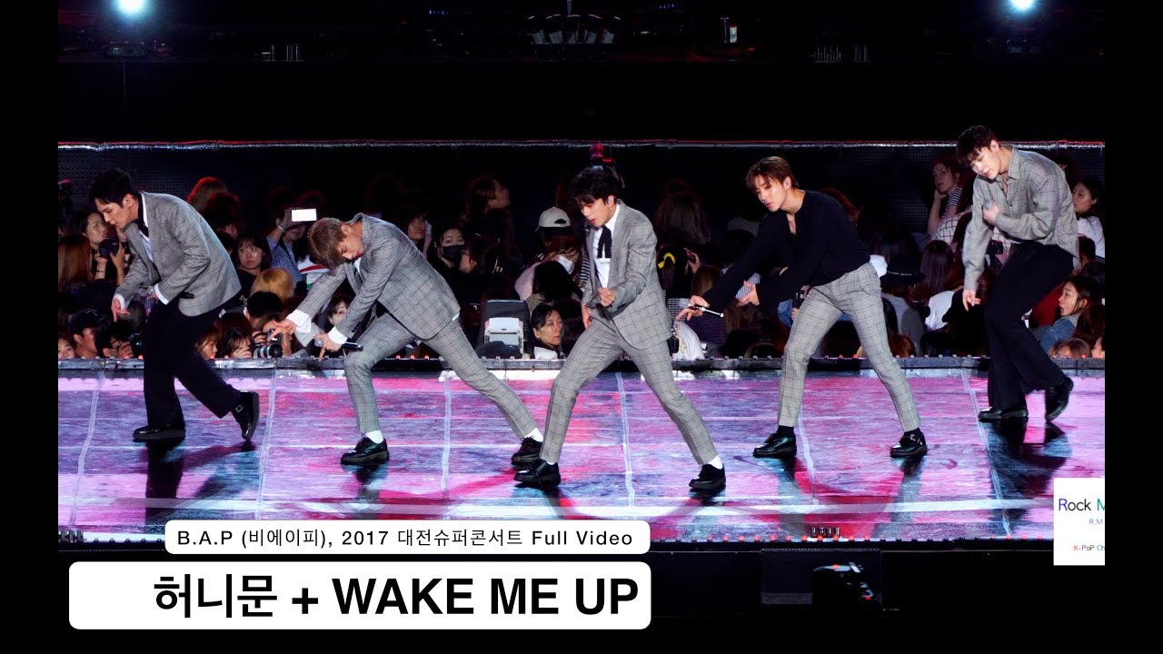 B.A.P (비에이피)[4K 직캠]허니문 + WAKE ME UP,대전슈퍼콘서트 풀캠@170924 락뮤직
