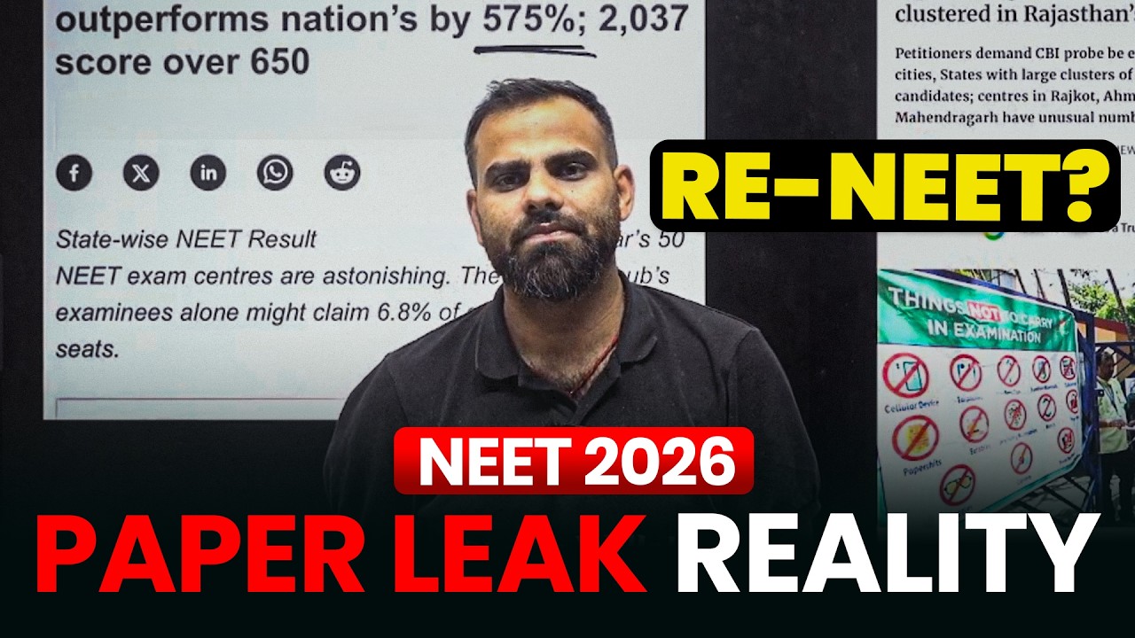 NEET 2026 Paper Leak Reality⚠️ | RE-NEET?