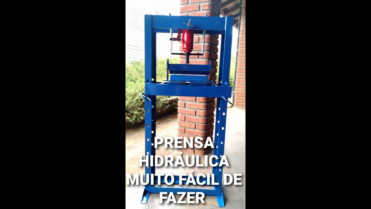 PRENSA HIDRÁULICA CASEIRA COM DOBRADOR DE CHAPA