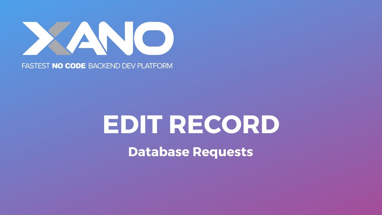 Edit Record