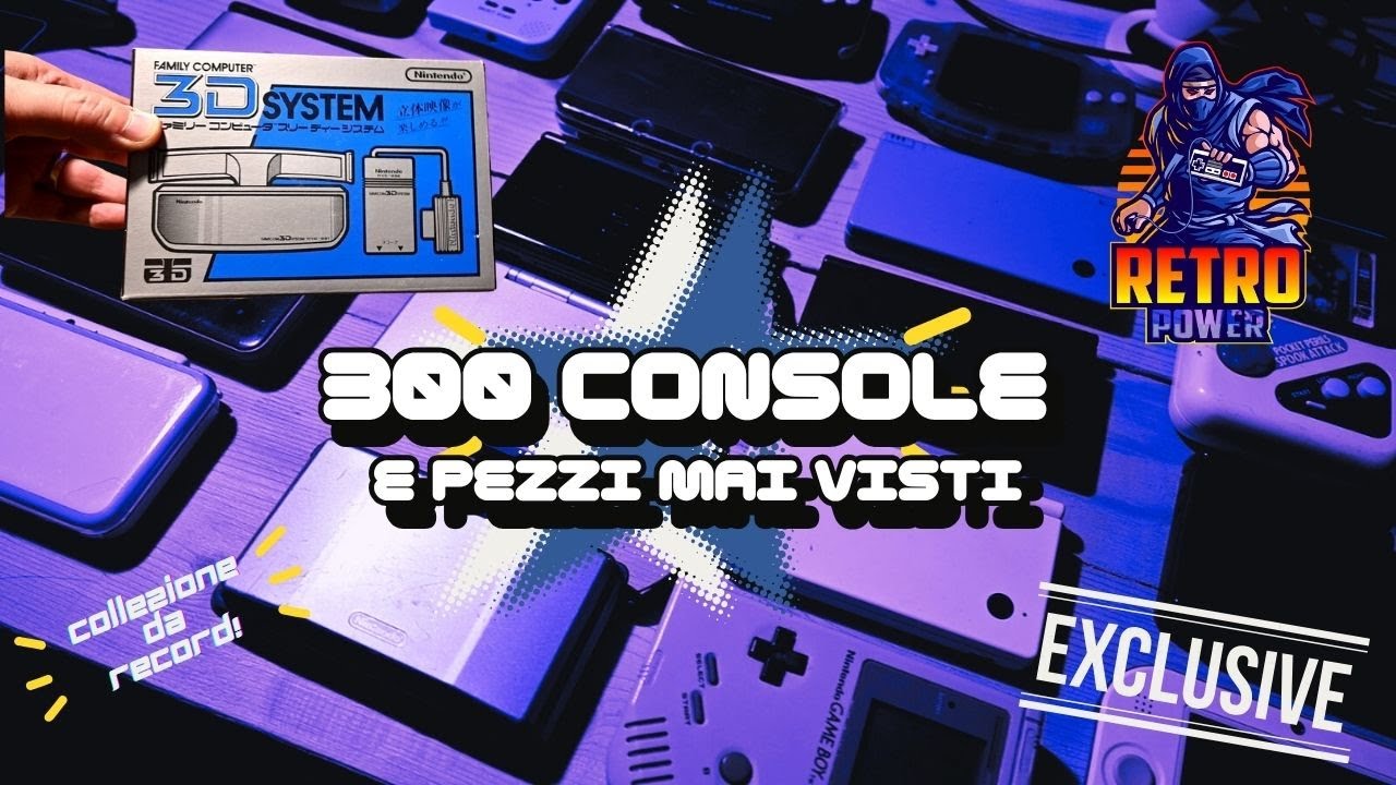 300 console e pezzi mai visti: collezione da record!