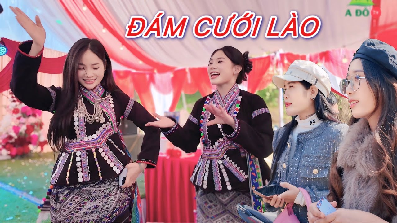 Quá Vui ! Đám Cưới Dân Tộc Lào Toàn Gái Xinh – Uống Rượu Bằng Bát, Nhảy Sập Sàn