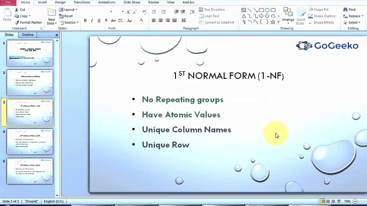 1st Normal Form (1NF) - Relational Databases (RDBMS)