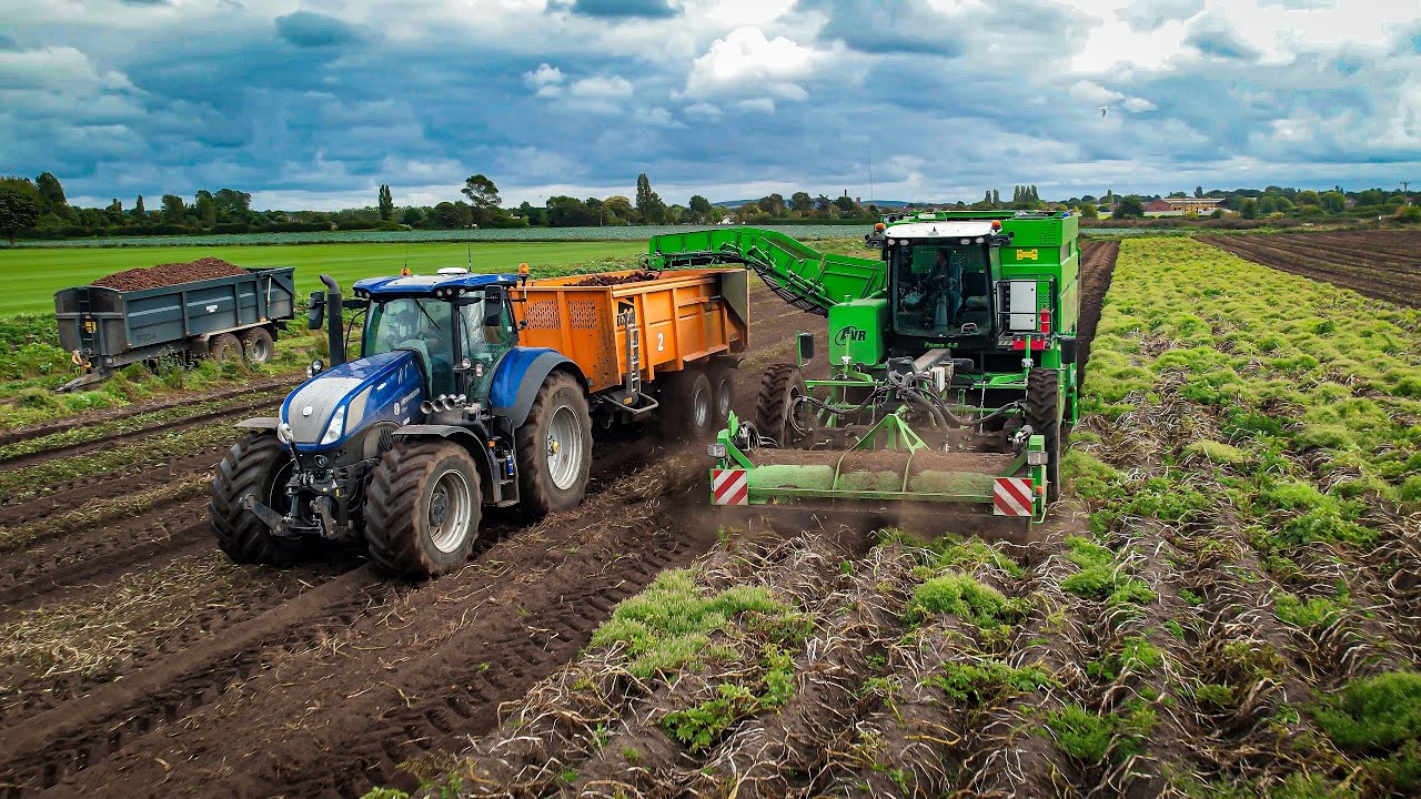 Brandreth Farm harvesting and washing potatoes