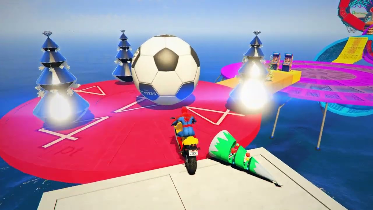 🕷️ Spiderman is back in GTA for an epic obstacle course challenge!
