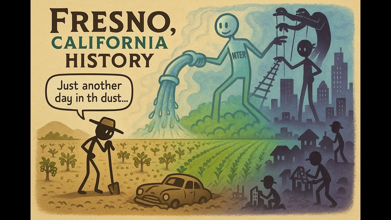 История Фресно, Калифорния 🌴 От сельскохозяйственных угодий до роста города | История любви