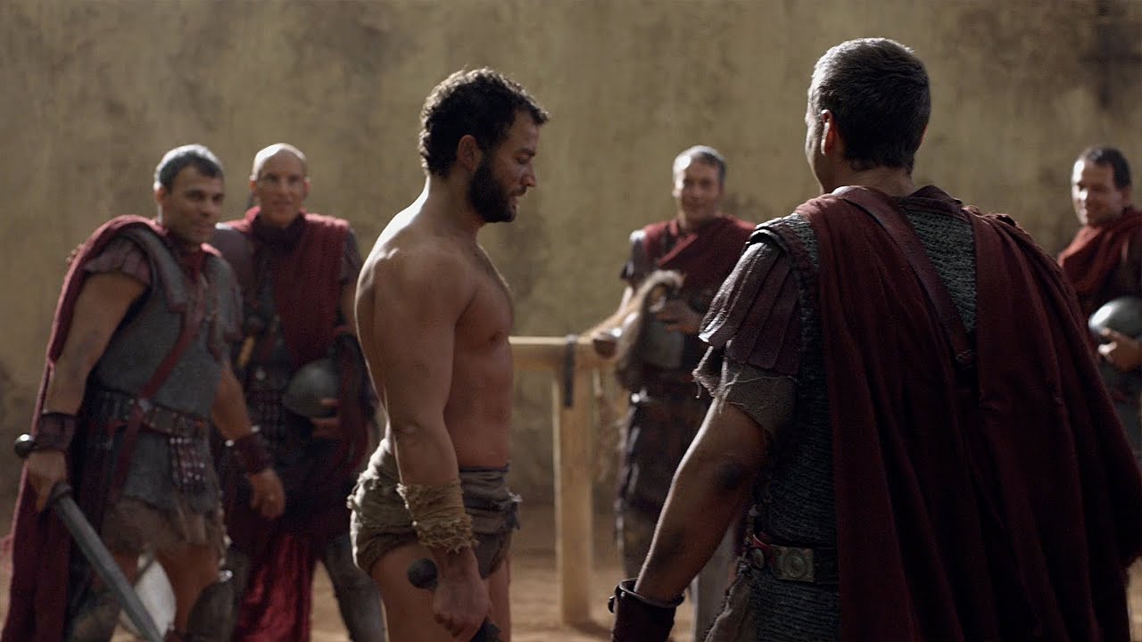 Spartacus - Ashur Vs Glabers Men  [2k] HD Quality