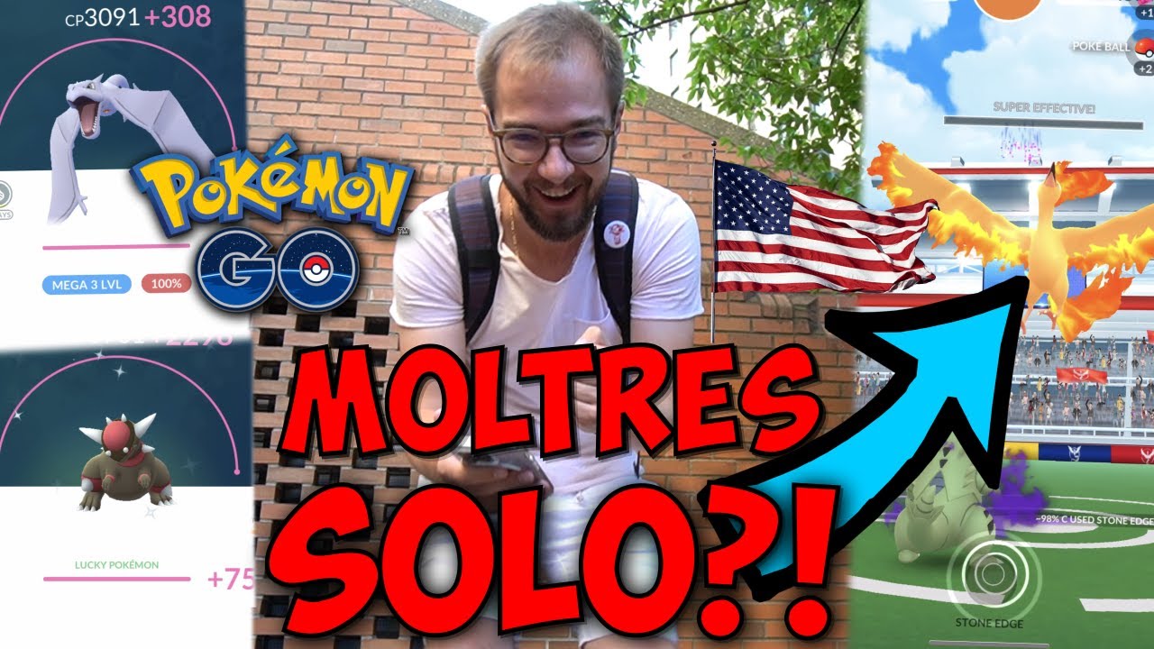 Zrobiłem to w USA! Moltres SOLO?! Power UP na 50 LVL! Pokemon GO