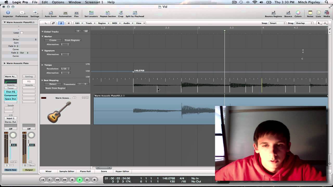 Logic Pro 9 Tutorial - Beat Mapping