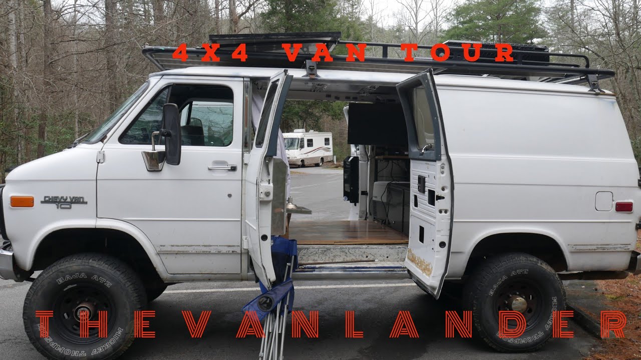 4x4 8 Door Camper Van with 250 watts of Solar and DIY Roof Top Tent Tour